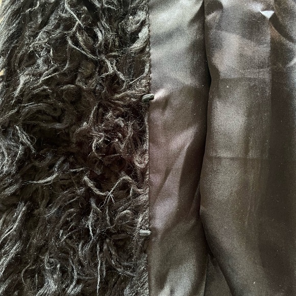 Aldo Black Faux Fur Vest Sz S - Picture 5 of 6